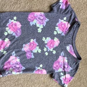A justice flower print tee